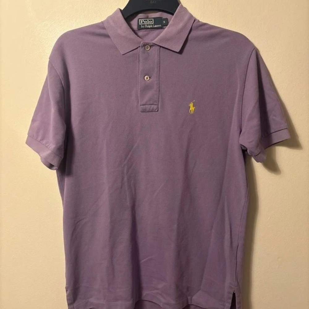 Polo by Ralph Lauren Men's Purple Polo Shirt